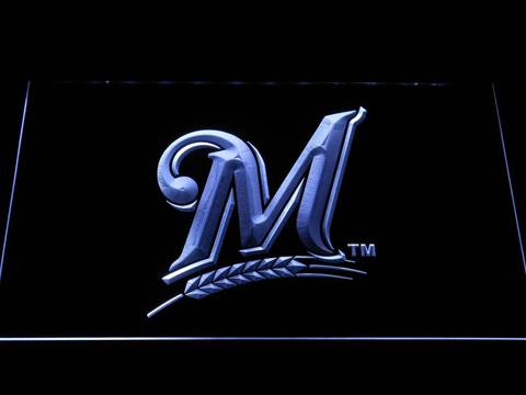 Milwaukee Brewers M LED Neon Sign